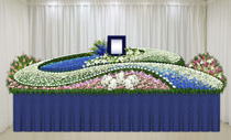 1日葬（E）プラン（18尺生花祭壇）